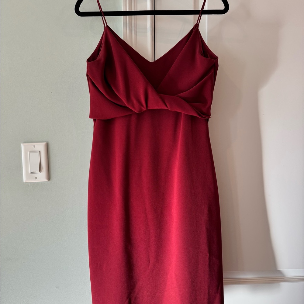 Gucci Red Dress Spaghetti Strap V-Neck
